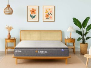 Nệm Lò xo Cao Su Aroma Kingcoil Latex